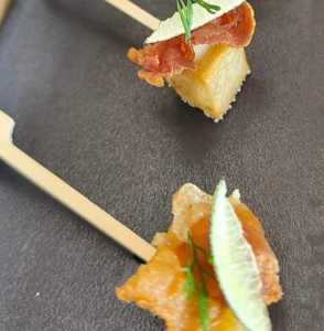 Pinchos de langostino
