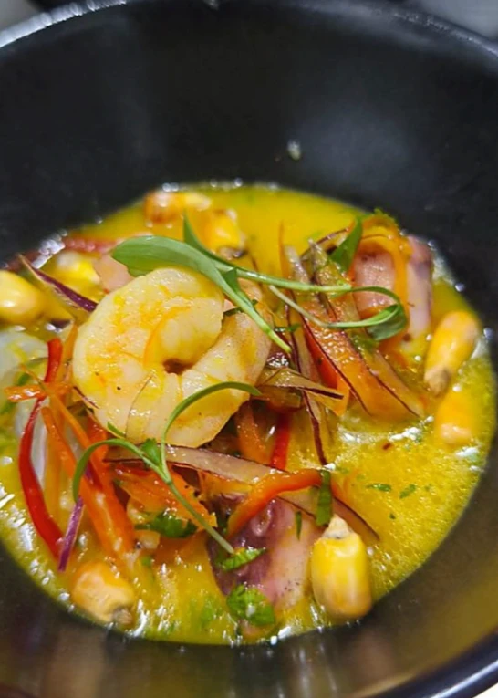Cazuela de mariscos
